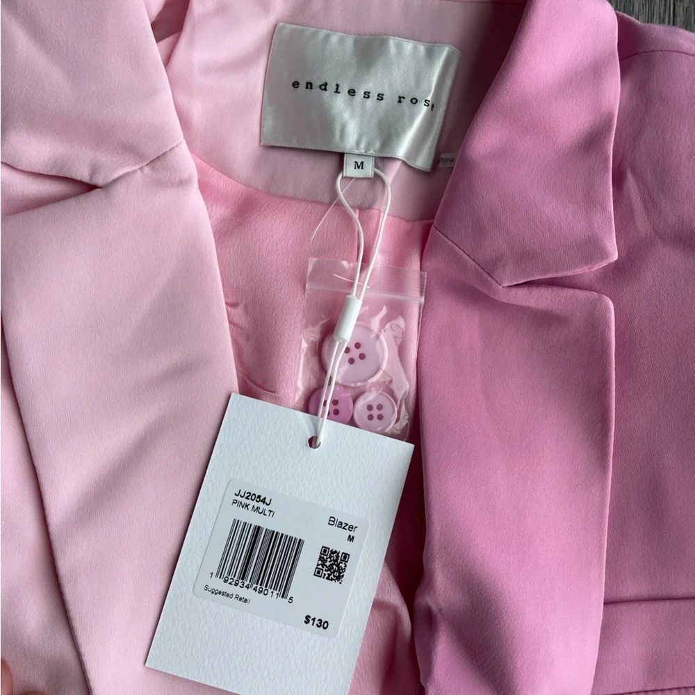 NWT Endless Rose Colorblock Blazer - Picture 5 of 8